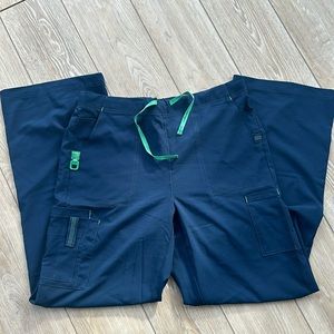 Carhartt Navy Blue Women's Pants with Green Accents